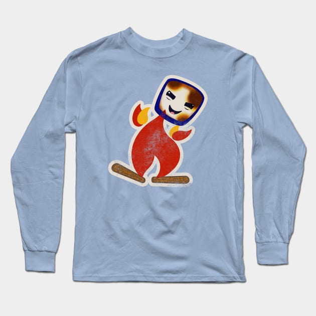 Burning Marshmallow Man Long Sleeve T-Shirt by StudioPM71